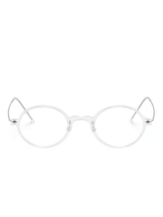 Lindberg 6508 round-frame glasses - unisex - Acetate - 44 - Neutrals