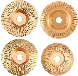 OEM Juego De 4 Discos Abrasivos De Carburo De Tungsteno. Aptos Para Trabajos De Carpinter&iacute;a Y Para Amoladoras Angulares De 115/125 Mm