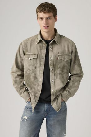 Levi's Relaxed Fit Western Shirt - Hombre - XL - Verde / Camo Avenue Western