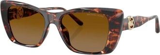 Michael Kors Tokyo Zonnebril - Dames - Zonnebrillen - Bruin - 53 MM - Accessoires
