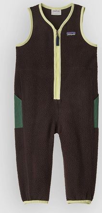Patagonia Shearling Baby Kids Jumpsuit marr&oacute;n