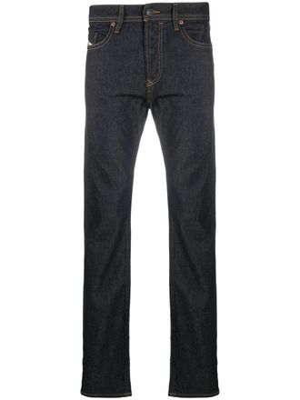 Diesel straight-leg trousers - men - Cotton/Polyester/Lyocell/Spandex/Elastane - 28/32 - Black