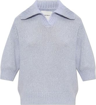 Lisa Yang Dames, Truien, Blauw, Maat: S Zijde