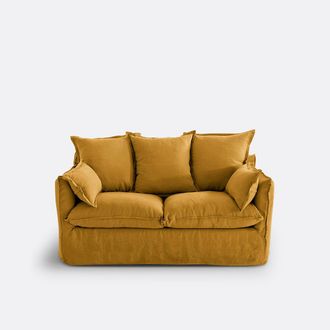 La Redoute Interieurs Zetel 2-, 3-, 4- of 5-zits, in kreukellinnen, Odna