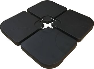 Habitat et Jardin Soporte De Sombrilla Con 4 Losas Lastradas Hasta 3 X 3 - 52l