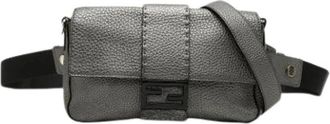 Fendi Pre-owned Satchel - Dames - Pre-owned - Grijs - Maat: ONE Size Leer