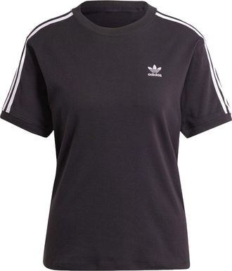 adidas (WMNS) adidas Lifestyle 3-Stripes T-shirt Asia Sizing Black IU2420