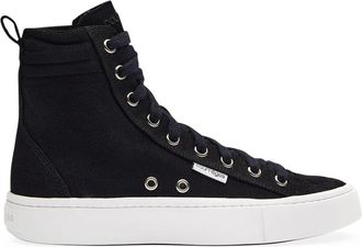 Courrèges Canvas 01 hi-top sneakers - men - Cotton/Cotton/Rubber - 45 - Black