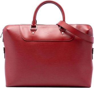 Louis Vuitton Pre-owned Business Bag - Dames - Pre-owned - Rood - Maat: ONE Size Leer