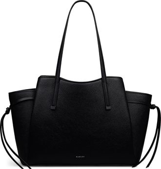 Radley London Blake Gardens Large Leather Satchel in Black at Nordstrom Rack