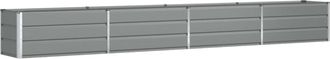 vidaXL Jardinera Gris Claro 385 X 50 X 45 Cm Acero Galvanizado Vidaxl