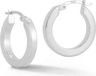 Glaze Jewelry Tube Hoop Earrings in Silver at Nordstrom Rack