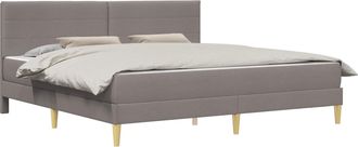 vidaXL Estructura De Cama Taup&eacute; 180 X 200 Cm Poli&eacute;ster Vidaxl