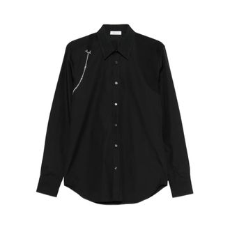 Alexander McQueen Overhemden, Heren, Zwart, XL, Shirt