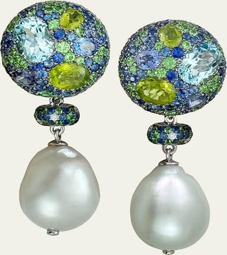 Margot McKinney Jewelry Diamond, Multi-Stone, and Pearl Drop Earrings