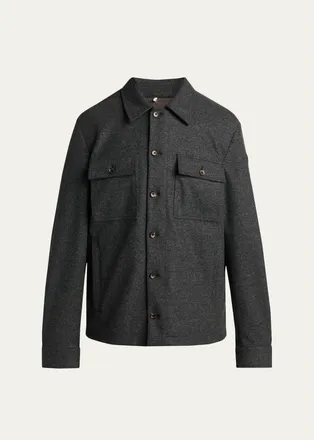 Moncler Mens Cotton-Blend Jacket