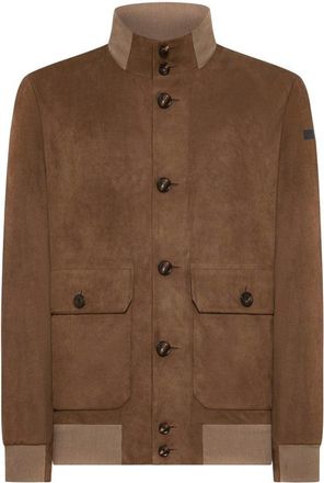 Roberto Ricci Design Beige Lightweight Jacket With High Collar