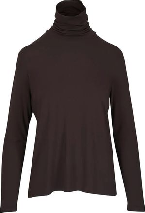 Majestic Filatures Top a collo alto - Marrone