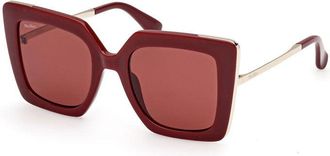 Max Mara MM0051 69S Shiny Bordeaux/Gold/Bordeaux