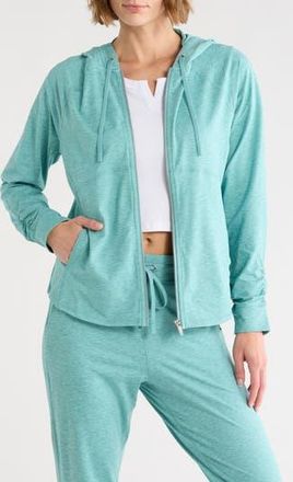 DKNY Spacedye Full Zip Hoodie in Coastln Sp at Nordstrom Rack, Size X-Small