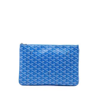 Goyard Pre-owned Goyard Goyardine Senat MM Clutch Unisex YHU4GYE2T0XNZS1A