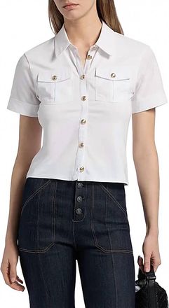 Cinq &agrave; Sept Tiana Top In White