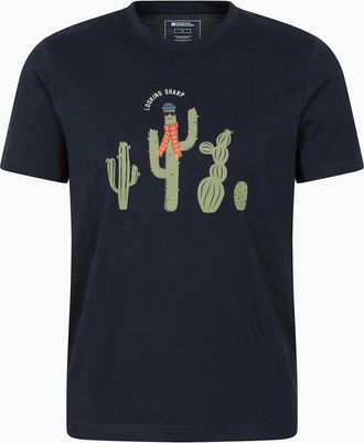 Mountain Warehouse Mens Mountain Warehouse Mens Stay Sharp Graphic T-Shirt - Navy - Size: 40