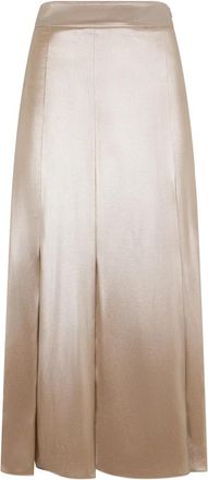 PESERICO Skirts - Dames - Midirokken - Beige - 3XL - Rokken