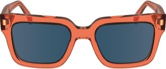 Paul Smith Kenton 52mm Rectangular Sunglasses in Coral at Nordstrom