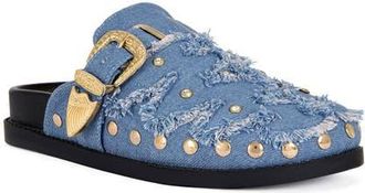 Azalea Wang Zale Mule in Blue at Nordstrom, Size 7.5