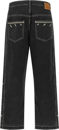 Isabel Marant Botanical Embroidery Jeans - Black