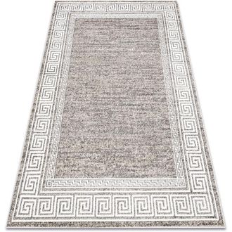 RugsX Rugsx - Alfombra Mateo 8033/944 Moderna Griego, Marco - Estructural Gris / Beige Beige 120x170 Cm