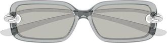 Bottega Veneta Bv 1439S Zonnebril - unisex - Zonnebrillen - Grijs - 56 MM - Accessoires