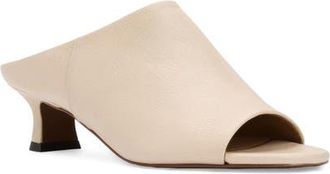 Aquatalia Krava Weatherproof Kitten Heel Sandal in Sand Pebble Leather at Nordstrom, Size 10.5