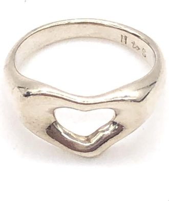 Tiffany & Co. Tiffany Love Kiss Ring, 925 Womens Silver (Pre-Owned)