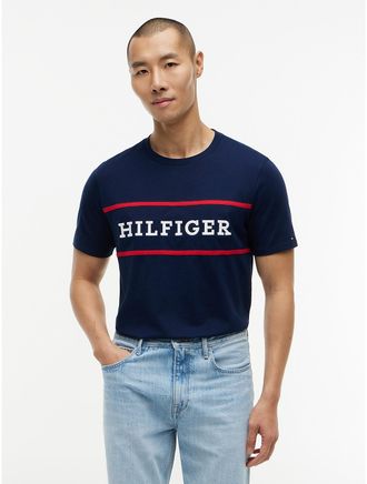 Tommy Hilfiger Mens Hilfiger Logo T-Shirt - Navy - XXXL