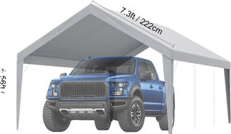 OEM Cochera Vevor, Fabricada En Poli&eacute;ster Resistente, Con Protecci&oacute;n Uv