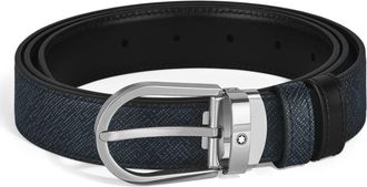 Montblanc Horseshoe 30 mm Reversible Belt in Sartorial Leather