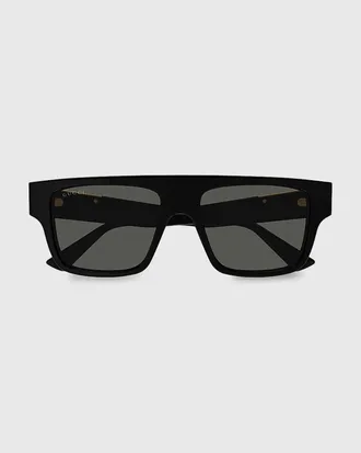Gucci Men & apos;s Subtle Web 53mm Square Acetate Sunglasses