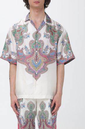 Etro Camicia Etro in seta con stampa Paisley