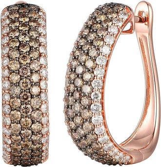 Le Vian Statement 14K Rose Gold 2.72 Ct. Tw. Diamond Hoop Earrings