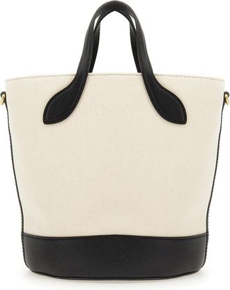 Bally Womens Bucket Bag 8 Hours Powder Leather Shoulder