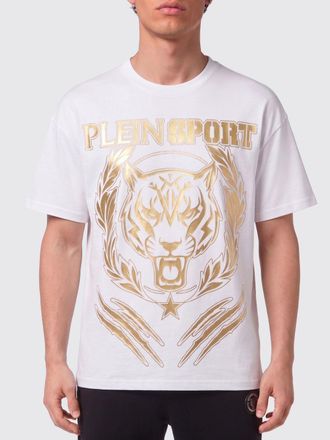 Plein Sport T-shirt in cotone con stampa grafica e logo a contrasto
