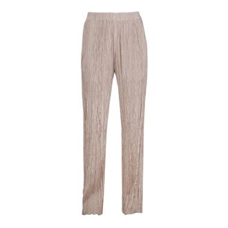 Alysi Straight Trousers, female, Beige, Size: XS Pantalone plissettato