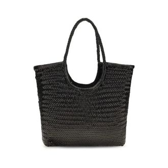 Dragon Diffusion Gevlochten Leren Shopper - Dames - Tassen - Zwart - Maat: ONE Size Leer