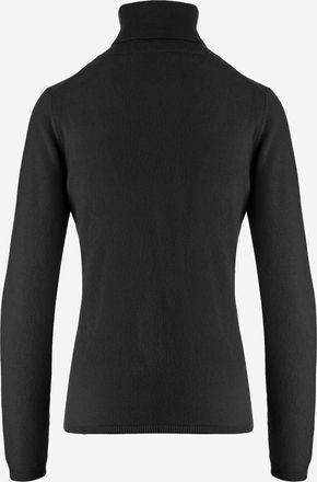 Allude Womens Cashmere Sweater Black