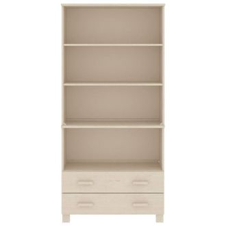 Berkfield Home Highboard HAMAR Solid Wood Pine Honey Brown in Light Brown