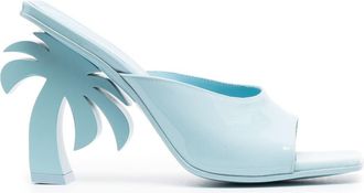 Palm Angels Palm Beach sandals - women - Calf Leather/Rubber/Calf Leather/Calf Leather - 34.5 - Blue