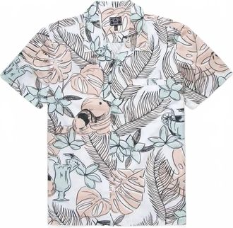 Dark Seas Mens Cranston Short Sleeve Shirt In Pink