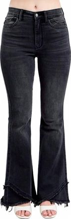 Judy Blue High-Rise Tulip Flare Jeans In Black